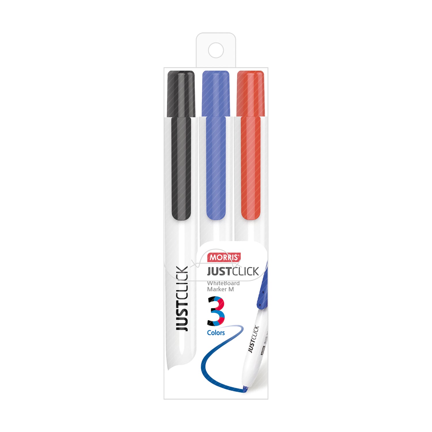 Morris Just Click Whiteboard Markers M – 3 Colors, 2.0mm