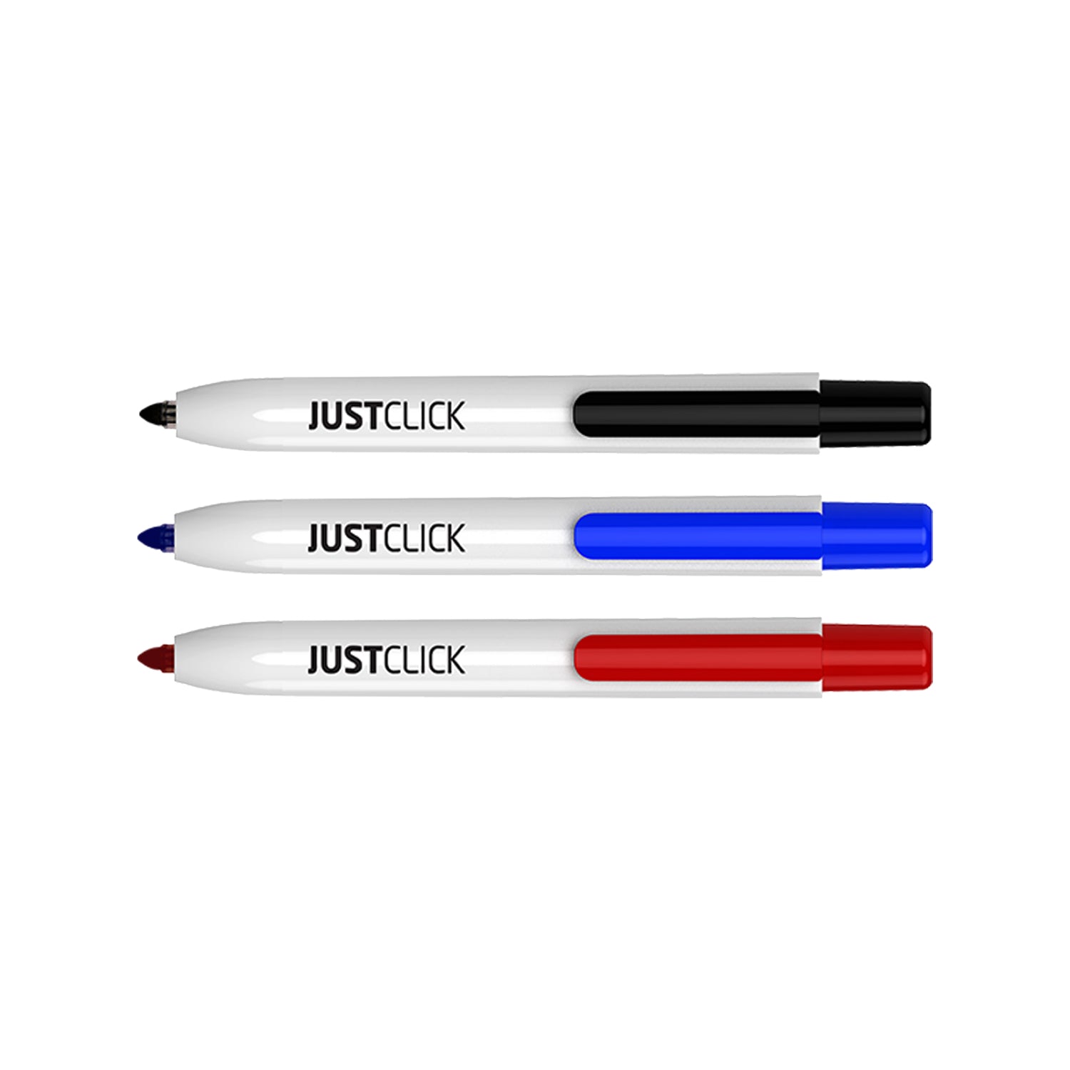 Morris Just Click Whiteboard Markers M – 2.0mm, Retractable, 12