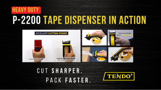 [TENDO] P-2200 Tape Dispenser in Action | Real-Use Demo for Fast, Clean Packaging