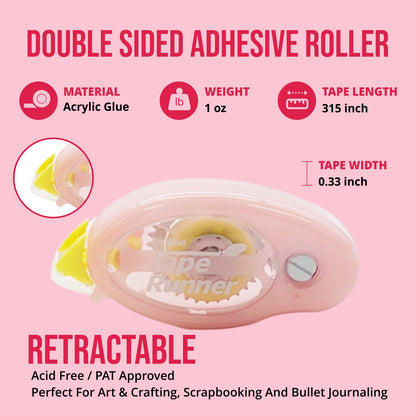 [Balune] Tape Runner Pink, 8m, 5 Count