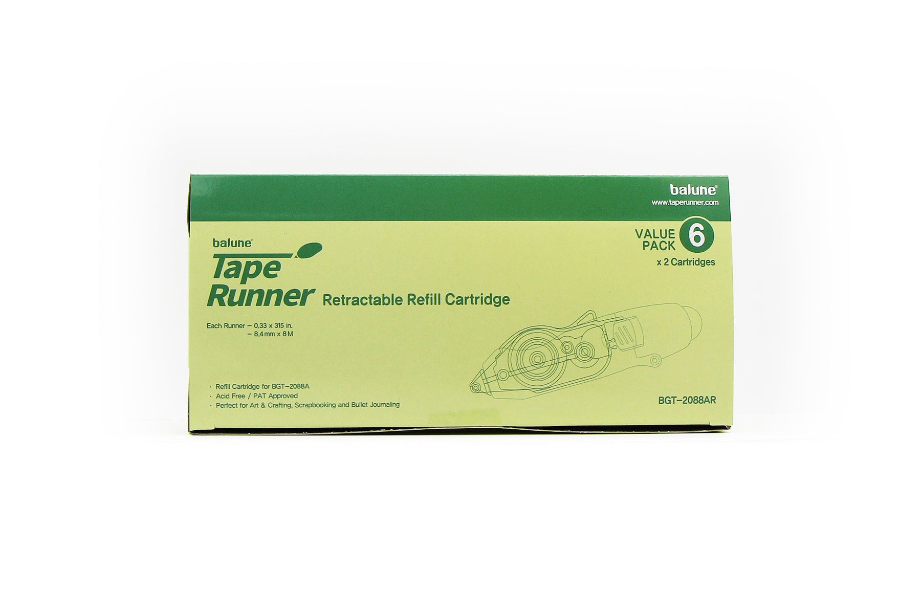 [Balune] Refill Cartridge, 8m for BGT-2088A, 12 Count