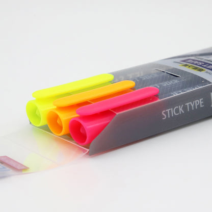 [Dong-A] Jet Stick Oval Highlighter Crayon Markers, 3 Colors