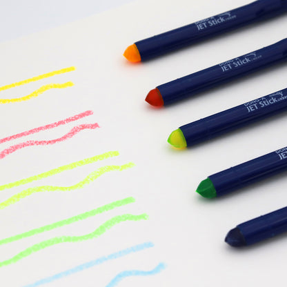 [Dong-A] Jet Stick Oval Highlighter Crayon Markers, 3 Colors