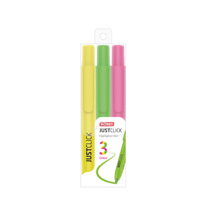 [Morris] Just Click Highlighters M2, 3 Colors