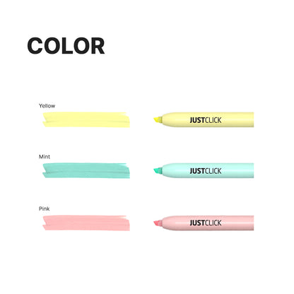 [Morris] Just Click Highlighters S. Mild, 3 Colors