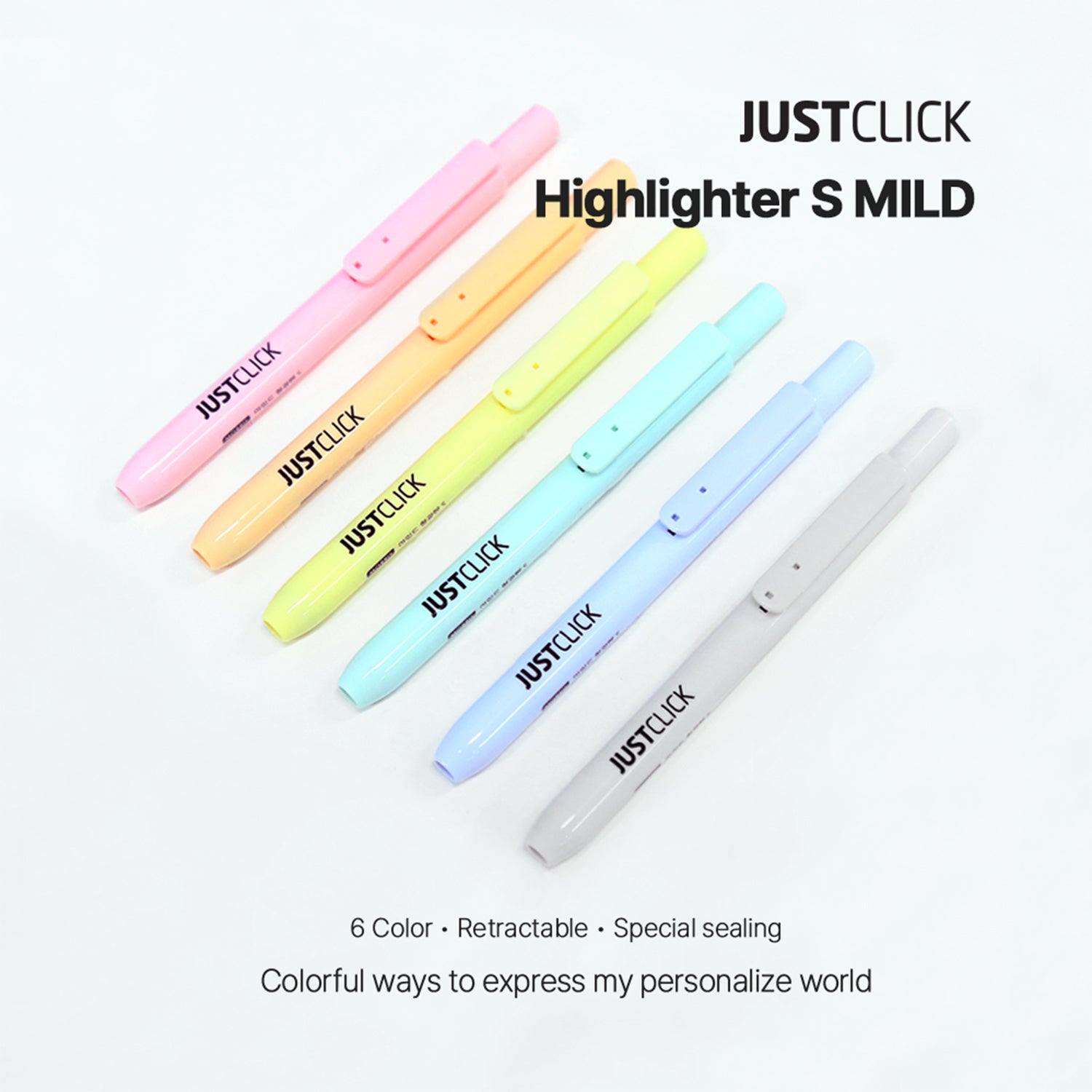 [Morris] Just Click Highlighters S. Mild, 12 Count