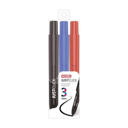 [Morris] Just Click Permanent Markers M, 3 Colors
