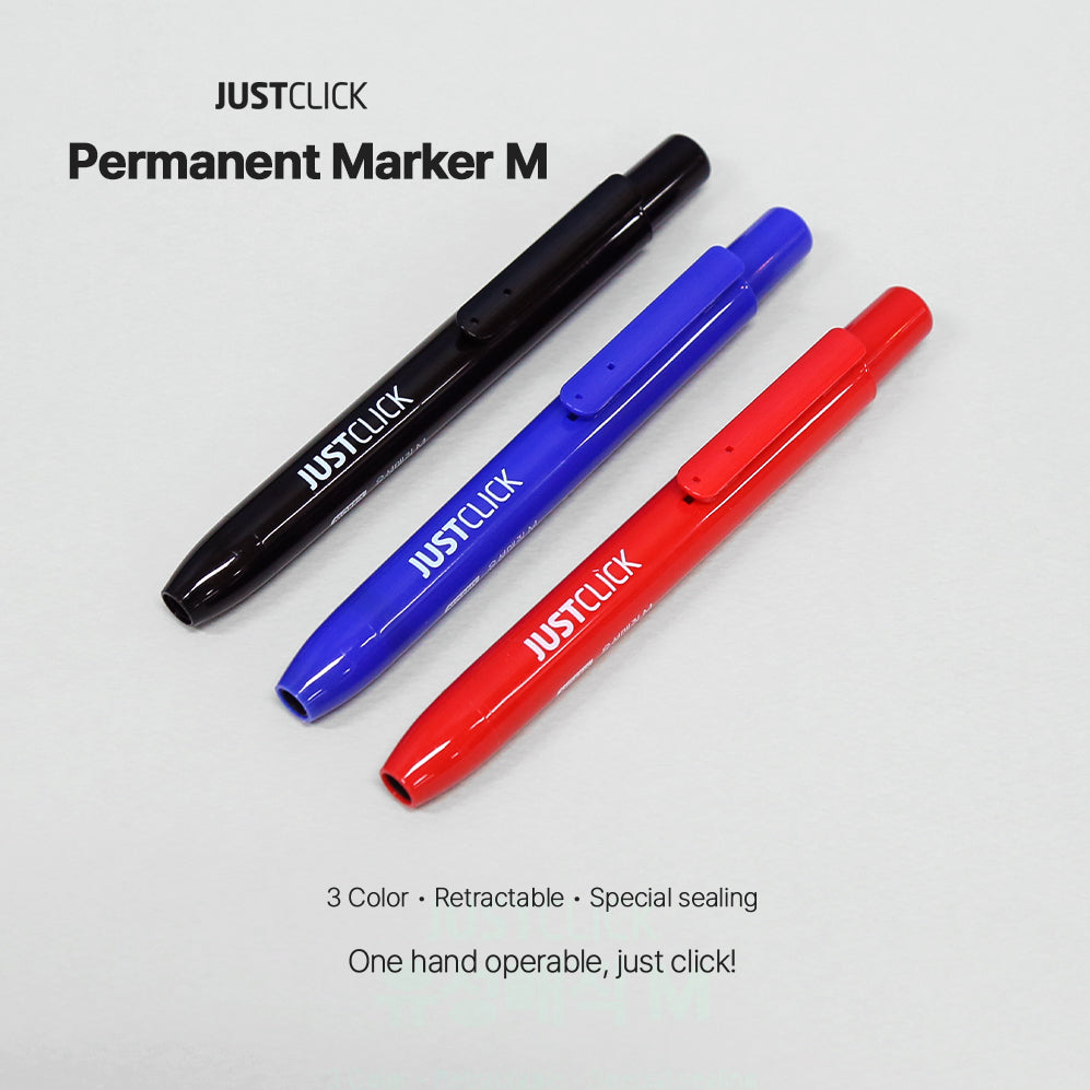 [Morris] Just Click Permanent Markers M, 3 Colors