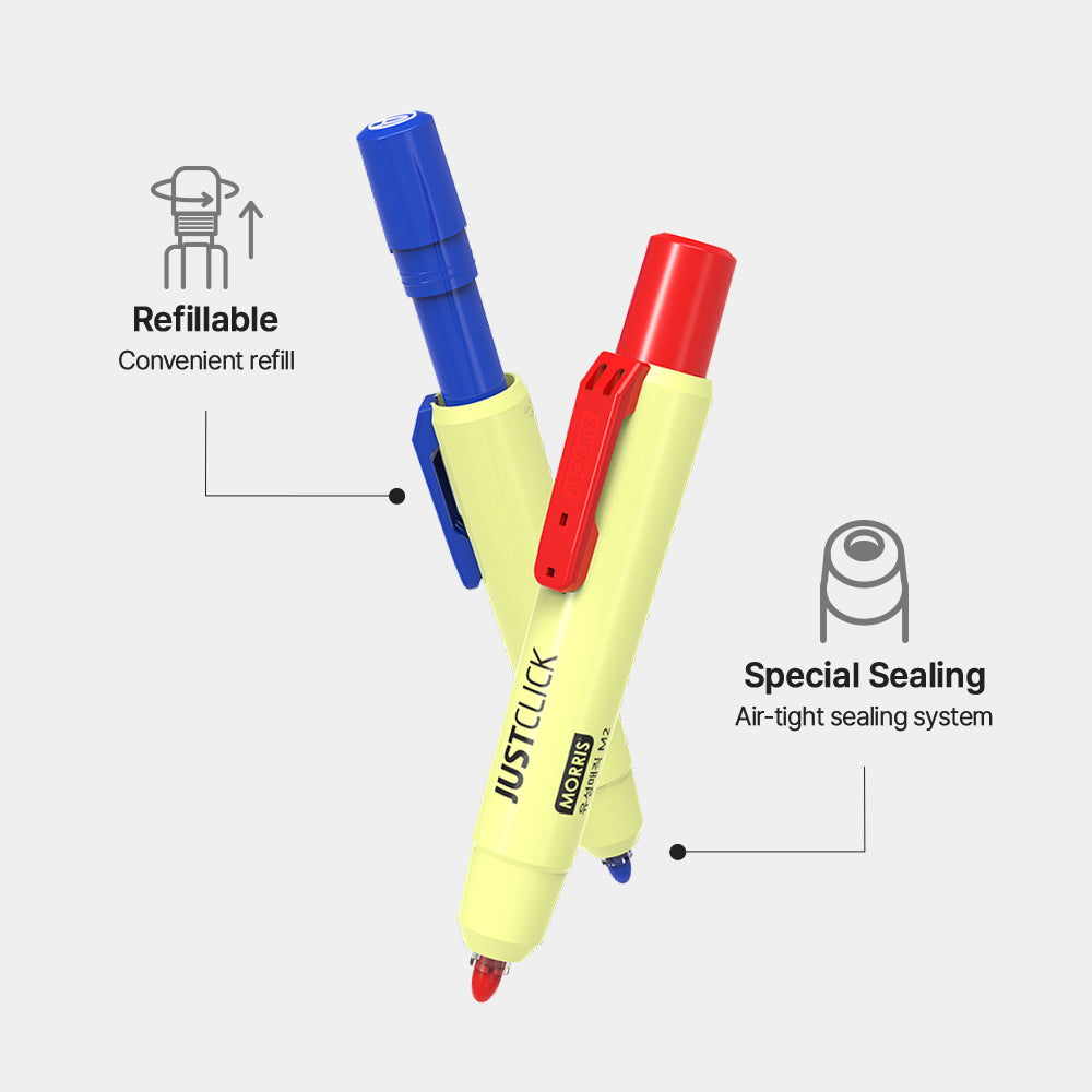 [Morris] Just Click Permanent Markers M2, 12 Count