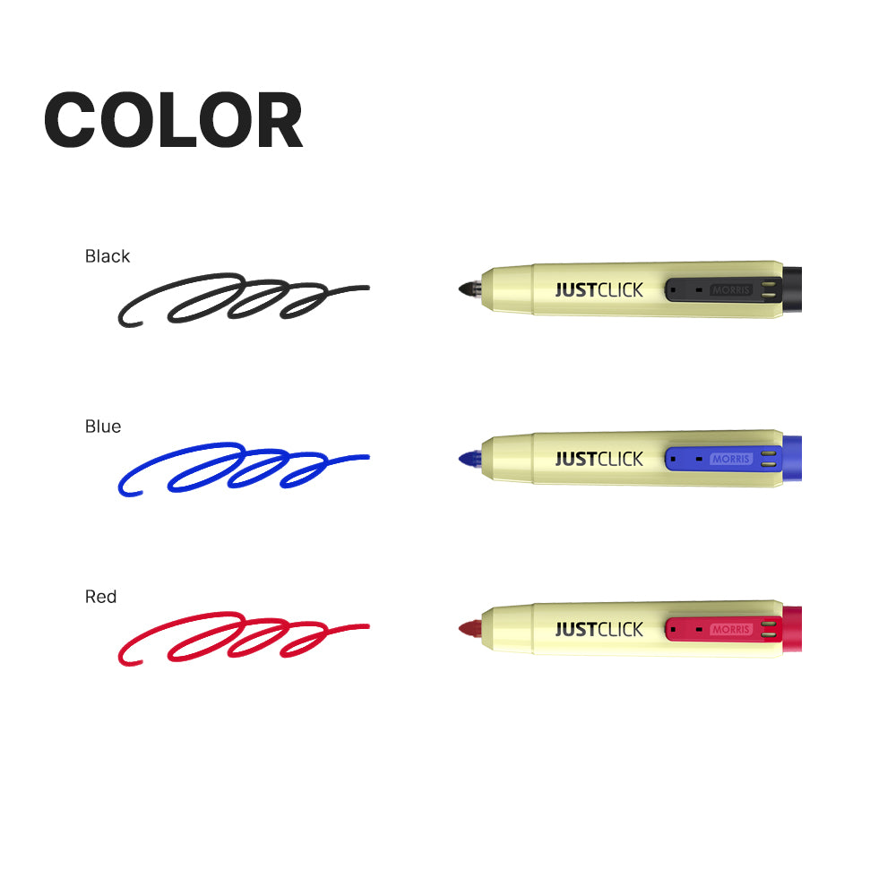[Morris] Just Click Permanent Markers M2, 12 Count