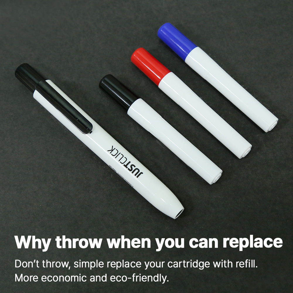 Morris Just Click Whiteboard Markers M – 2.0mm, Retractable, 12