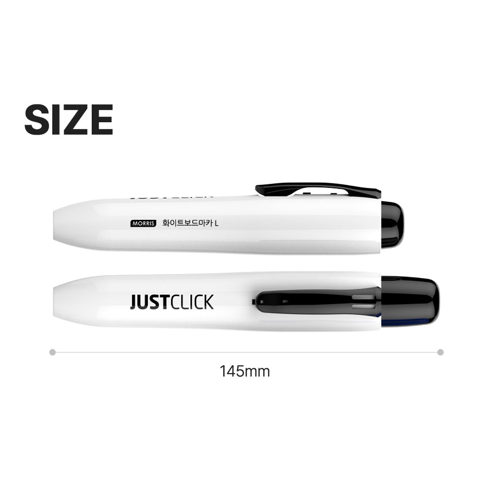 [Morris] Just Click Whiteboard Markers L, 12 Count