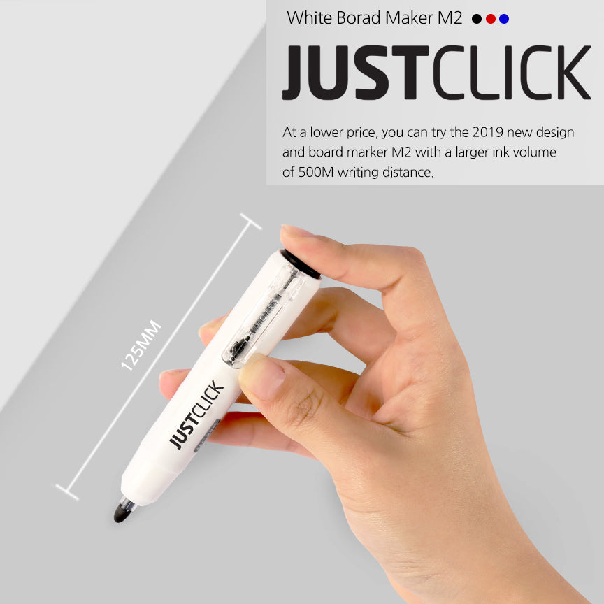 Morris Just Click Whiteboard Markers M2 – Compact 2.0mm Tip, 12