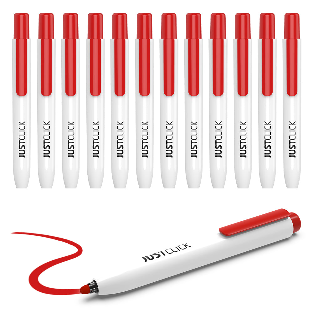 Morris Just Click Whiteboard Markers M – 2.0mm, Retractable, 12