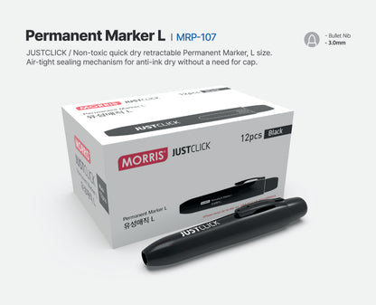 [Morris] Just Click Permanent Markers L, 12 Count