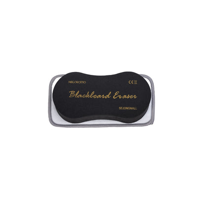 [Hagoromo] Microfiber Magnetic All-Board Eraser Large, Black, 1 Count